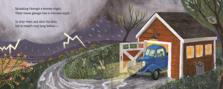 celebrate-picture-books-picture-book-review-good-night-little-blue-truck-garage