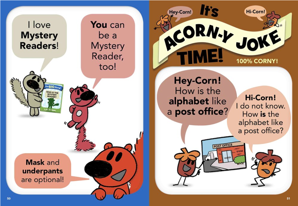 celebrate-picture-books-picture-book-review-who-is-the-mystery-squirrel-acorny-joke