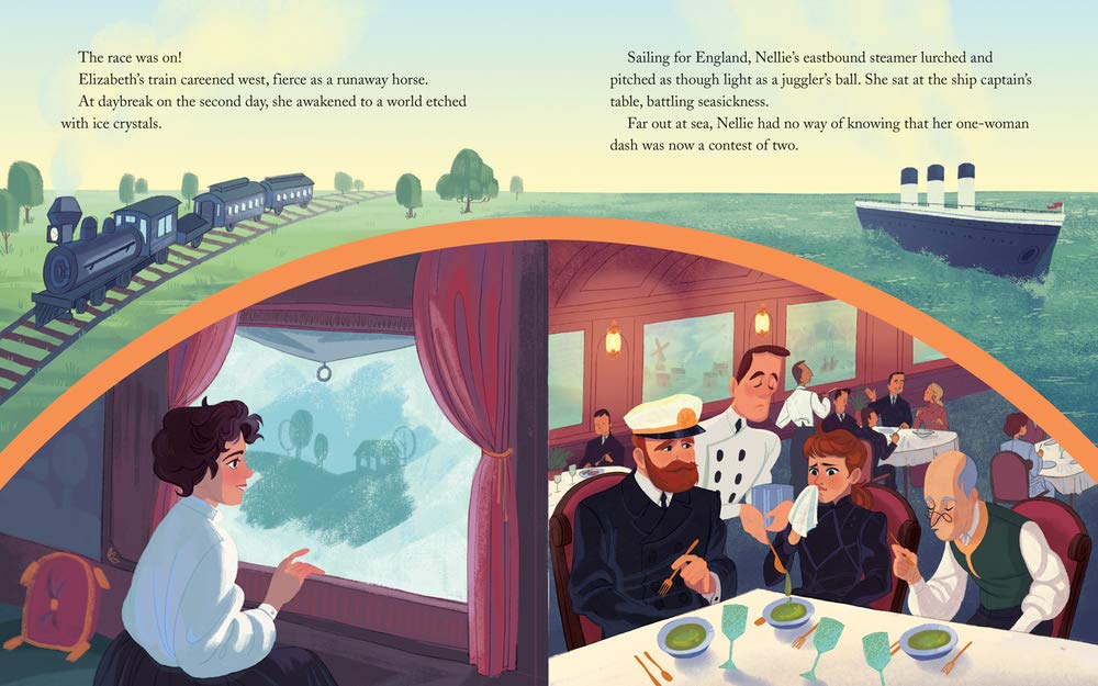 celebrate-picture-books-picture-book-review-the-race-around-the-world-elizabeth-bisland