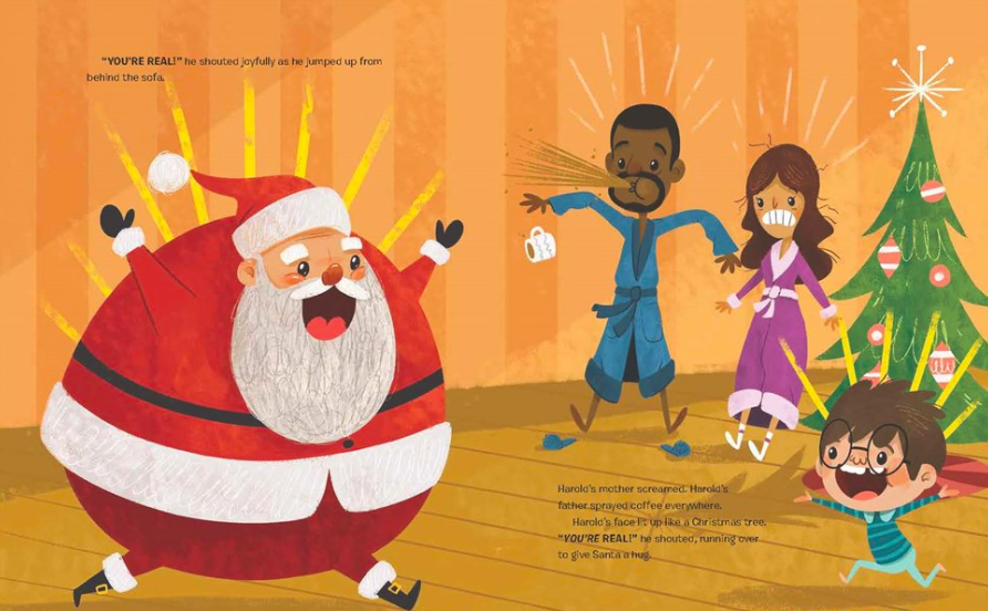 celebrate-picture-books-picture-book-review-the-day-santa-stopped-believing-in-harold-you're-real