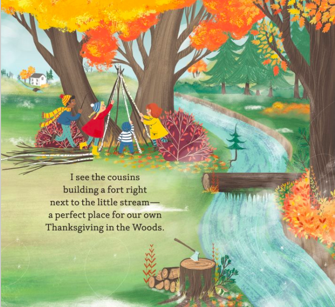 celebrate-picture-books-picture-book-review-thanksgiving-in-the-woods-fort