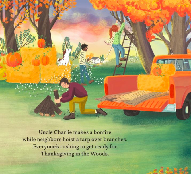 celebrate-picture-books-picture-book-review-thanksgiving-in-the-woods-bonfire