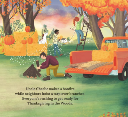 celebrate-picture-books-picture-book-review-thanksgiving-in-the-woods-bonfire