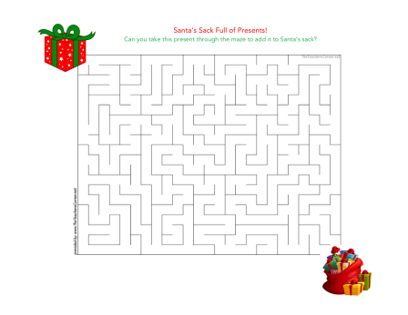 celebrate-picture-books-picture-book-review-santa's-sack-maze-puzzle
