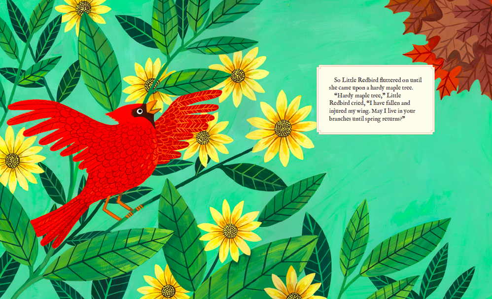 celebrate-picture-books-picture-book-review-why-evergreens-keep-their-leaves-frost-maple-tree