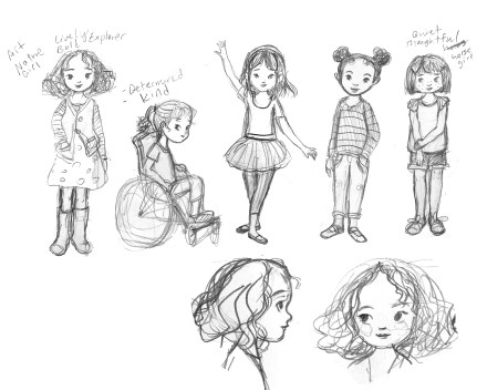 celebrate-picture-books-picture-book-review-Finding-Beauty-cover-sketch-girls