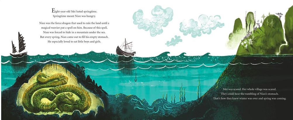 celebrate-picture-books-picture-book-review-nian-the-chinese-new-year-dragon-nian's-cave