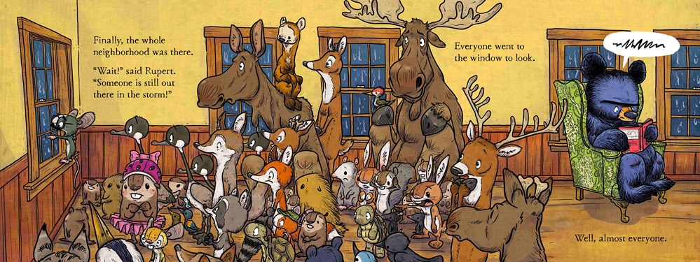 celebrate-picture-books-picture-book-review-bruce's-big-storm-neighbors