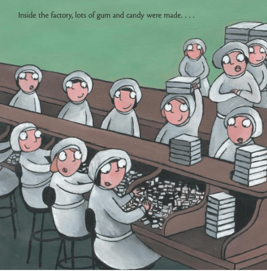 celebrate-picture-books-picture-book-review-Pop!-the-invention-of-bubble-gum-candy