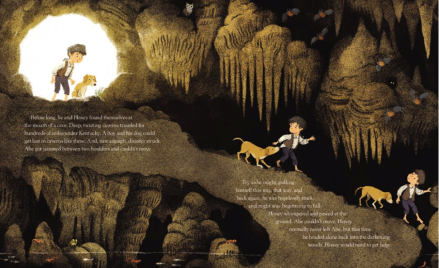 celebrate-picture-books-picture-book-review-honey-the-dog-who-saved-lincoln-cave