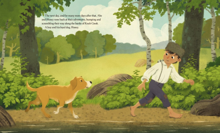 celebrate-picture-books-picture-book-review-honey-the-dog-who-saved-lincoln-more-adventures
