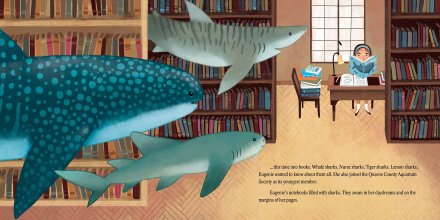 celebrate-picture-books-picture-book-review-shark-lady-library
