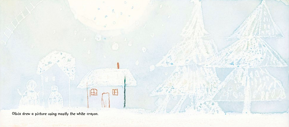 celebrate-picture-books-picture-book-review-the-forgotten-crayon-olivia's-drawing