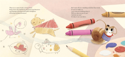 celebrate-picture-books-picture-book-review-a-book-for-escargot-crayons