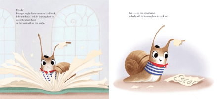 celebrate-picture-books-picture-book-review-a-book-for-escargot-turning-eating-pages