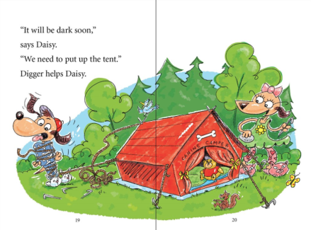 celebrate-picture-books-picture-book-review-digger-and-daisy-go-camping-tent