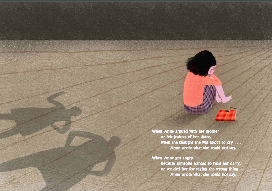 celebrate-picture-books-picture-book-review-anne-frank-the-girl-heard-around-the-world-crying