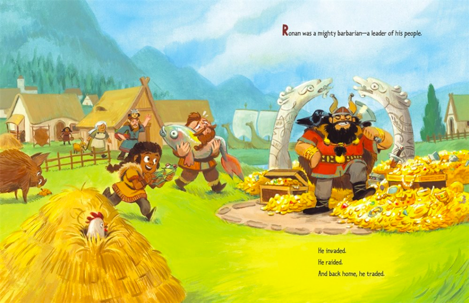 celebrate-picture-books-picture-book-review-ronan-the-librarian-pillage