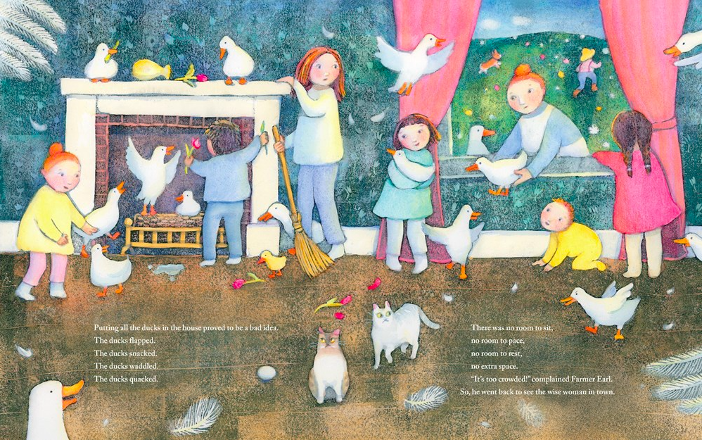 celebrate-picture-books-picture-book-review-a-crowded-farmhouse-folktale-ducks