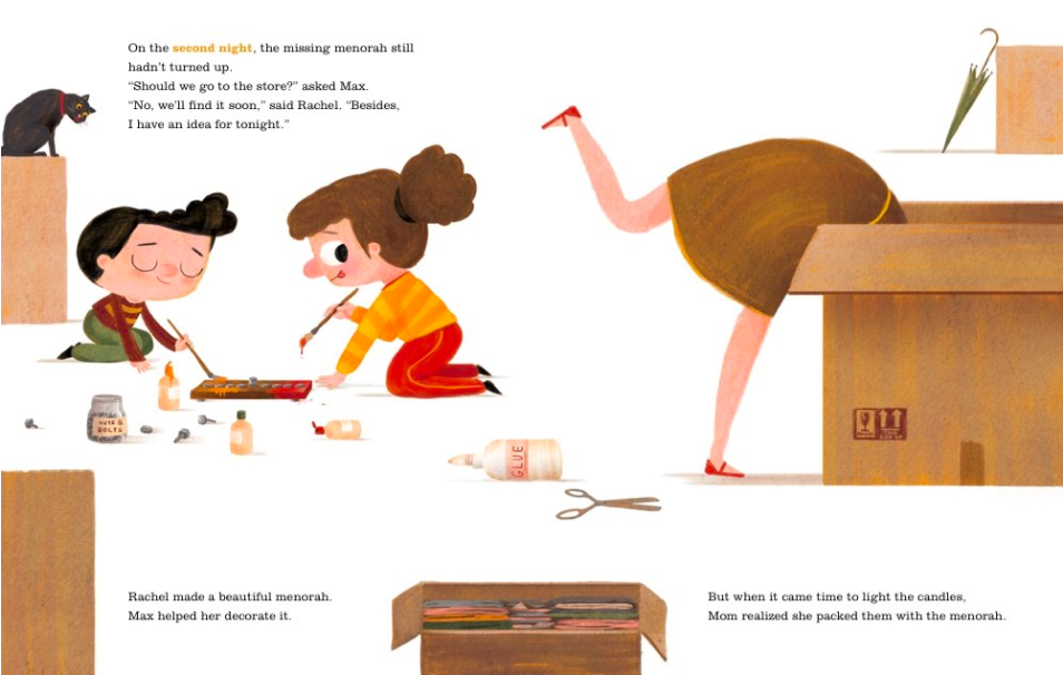 celebrate-picture-books-picture-book-review-the-ninth-night-of-hanukkah-missing-menorah