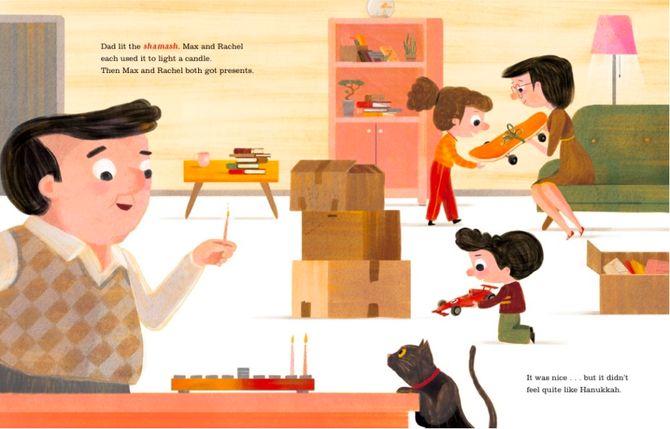 celebrate-picture-books-picture-book-review-the-ninth-night-of-hanukkah-shamash