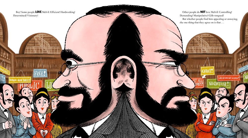 celebrate-picture-books-picture-book-review-melvil-dewey-dual-personality