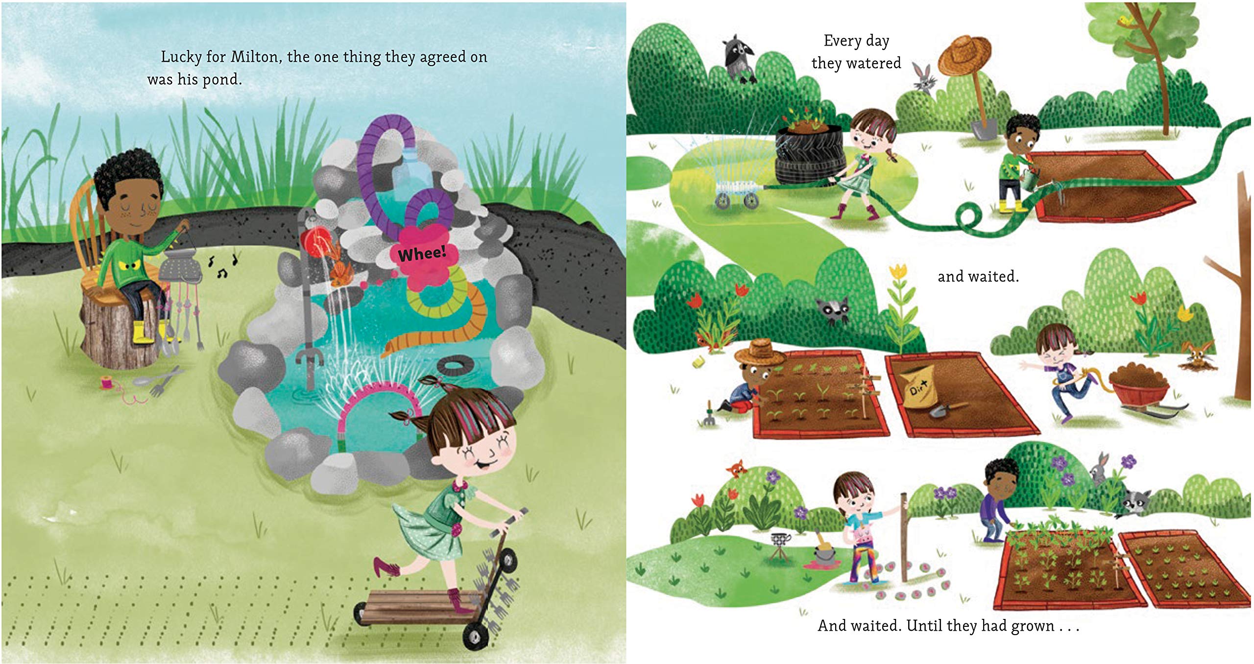 celebrate-picture-books-picture-book-review-maxine-and-the-greatest-garden-ever-pond