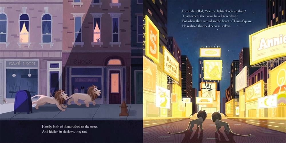 celebrate-picture-books-picture-book-review-where-is-our-library-Times-Square