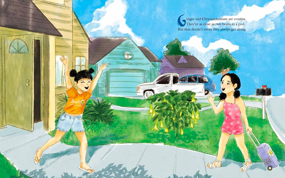 celebrate-picture-books-picture-book-review-ginger-and-chrysanthemum-visiting