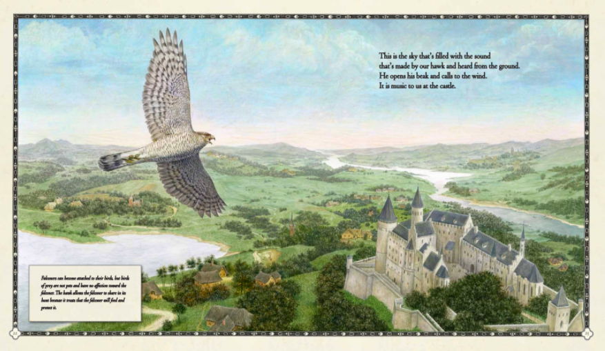 celebrate-picture-books-picture-book-review-the-hawk-of-the-castle-soaring