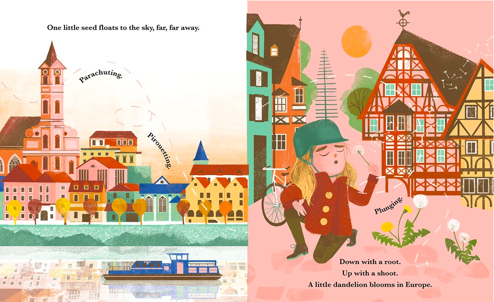 celebrate-picture-books-picture-book-review-little-dandelion-seeds-the-world-europe