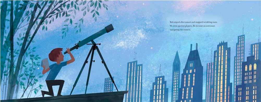 celebrate-picture-books-picture-book-review-up-in-the-leaves-stargazing