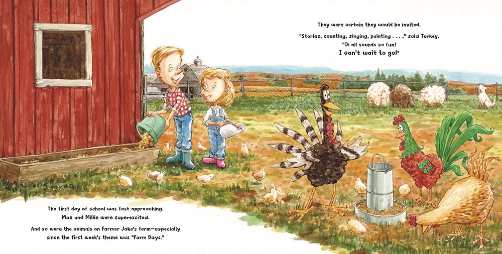 celebrate-picture-books-picture-book-review-turkey-goes-to-school-farm