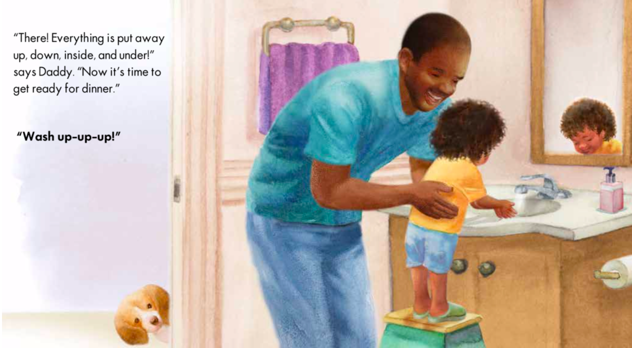 celebrate-picture-books-picture-book-review-clean-up-up-up-washing-hands