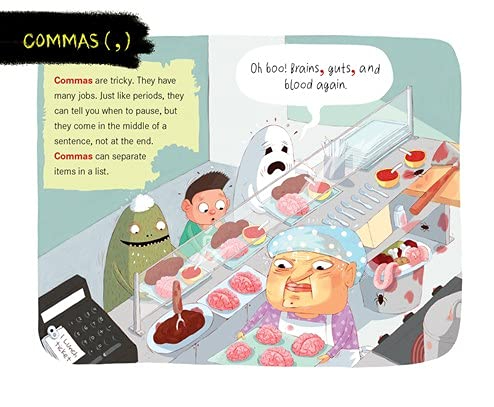 celebrate-picture-books-picture-book-review-the-ghouls-guide-to-good-grammar-commas