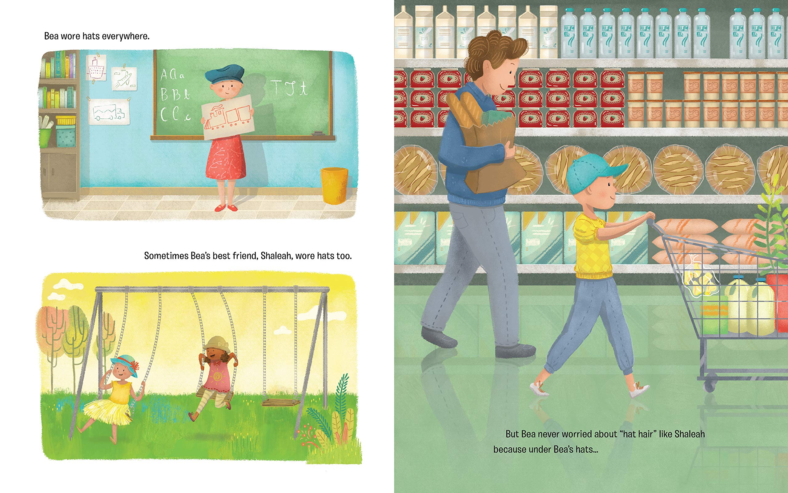 celebrate-picture-books-picture-book-review-what's-silly-hair-day-with-no-hair-hats