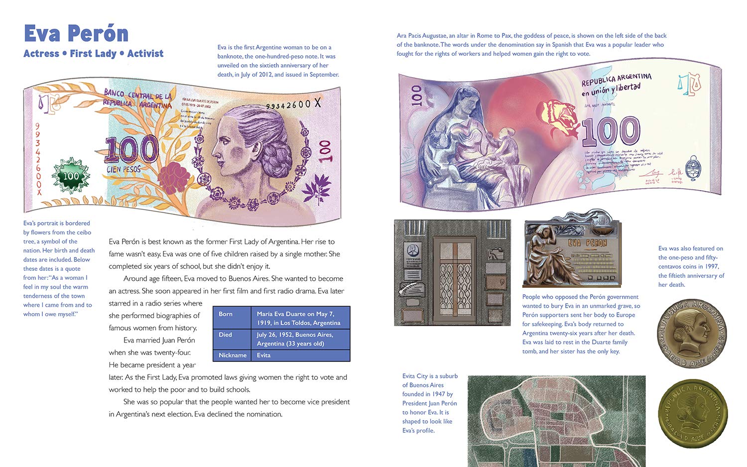 celebrate-picture-books-picture-book-review-she's-on-the-money-perón