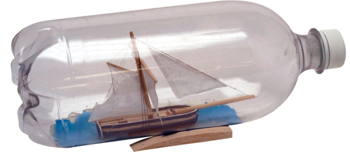 Scout Life Ship in a Bottle Craft