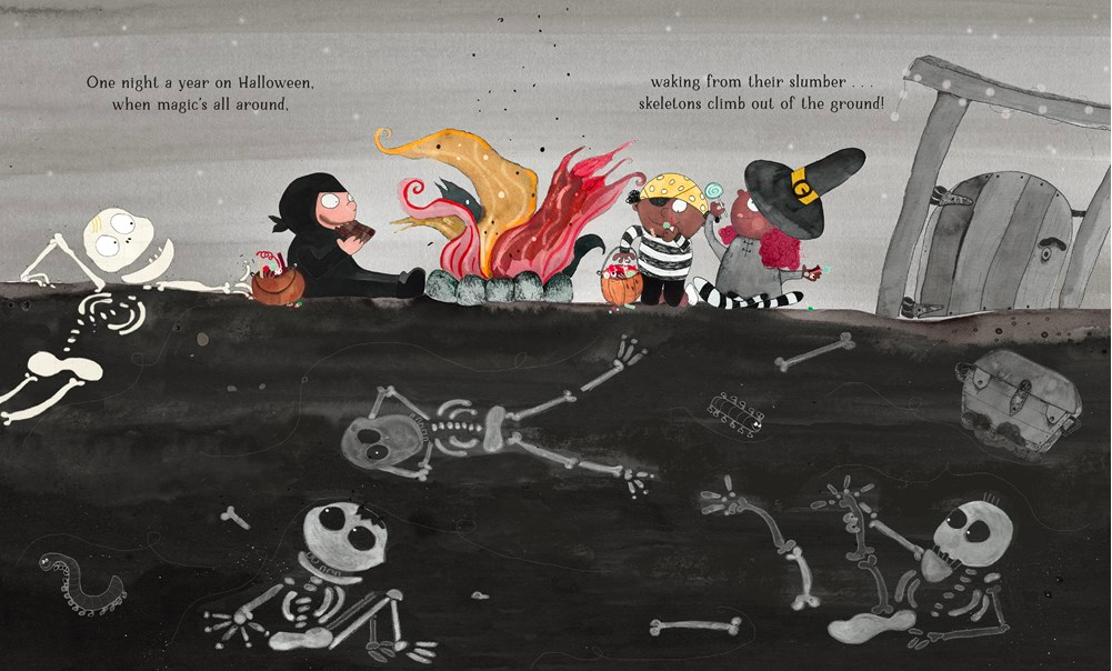 celebrate-picture-books-picture-book-review-if-you-ever-meet-a-skeleton-graveyard