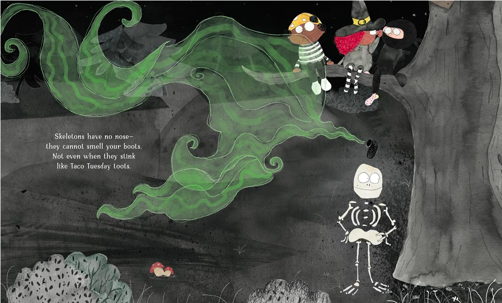 celebrate-picture-books-picture-book-review-if-you-ever-meet-a-skeleton-boots