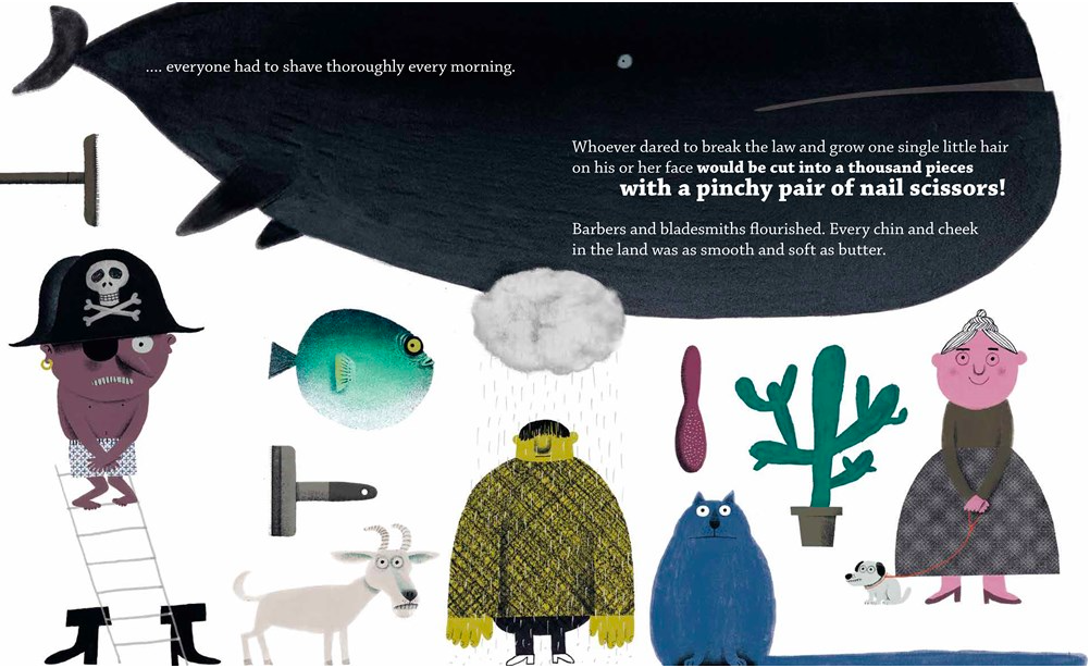 celebrate-picture-books-picture-book-review-the-king's-golden-beard-townspeople