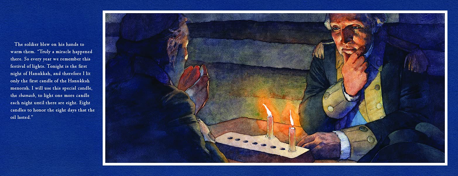 celebrate-picture-books-picture-book-review-hanukkah-at-Valley-Forge-candles