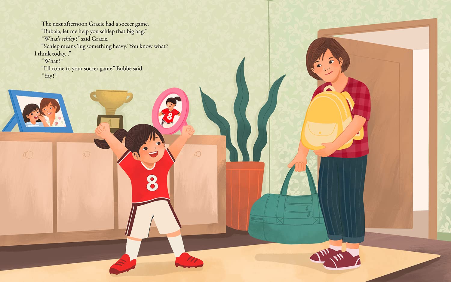 celebrate-picture-books-picture-book-review-gracie-brings-back-bubbe's-smile-soccer