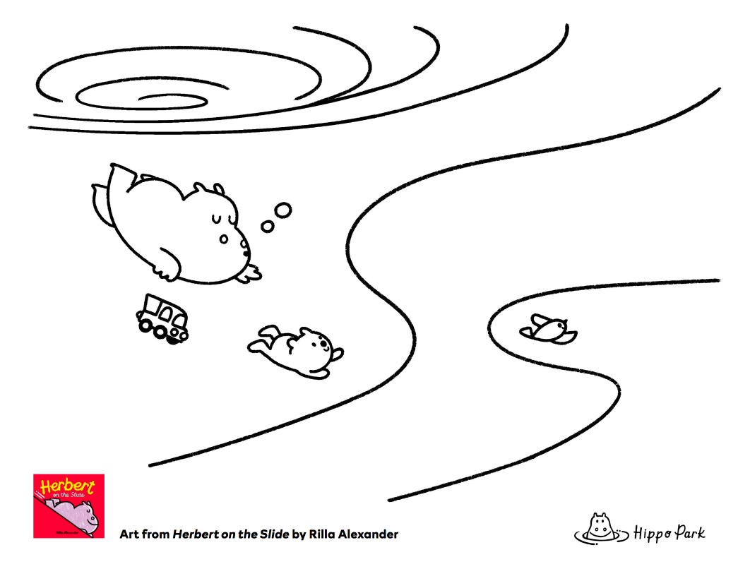 celebrate-picture-books-picture-book-review-herbert-on-the-slide-coloring-page