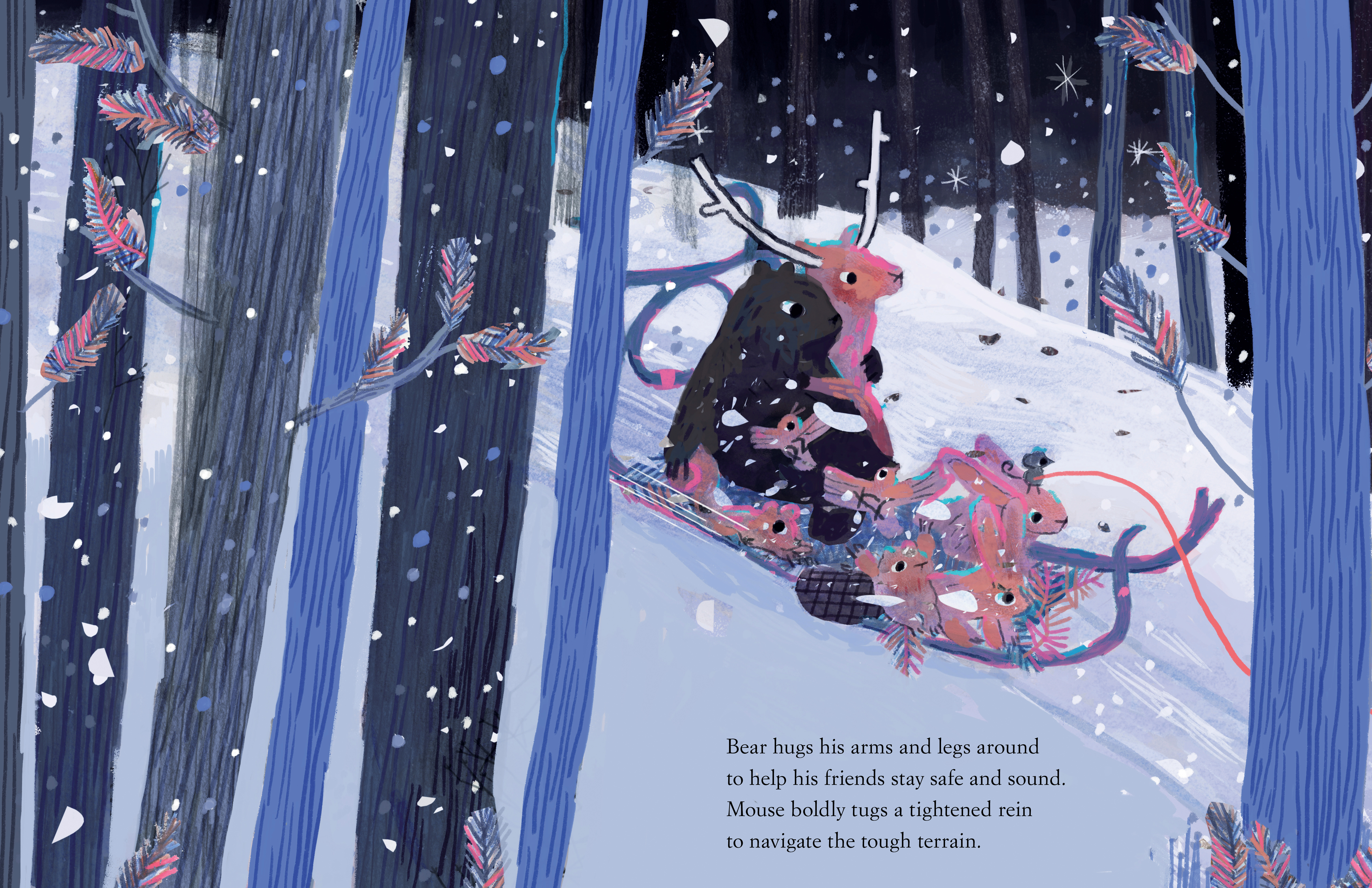 celebrate-picture-books-picture-book-review-bright-winter-night-sledding