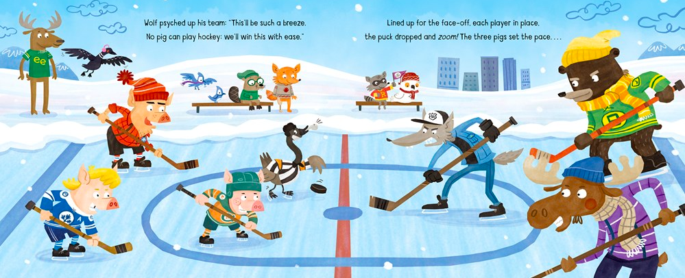 celebrate-picture-books-picture-book-review-the-three-canadian-pigs-hockey-game