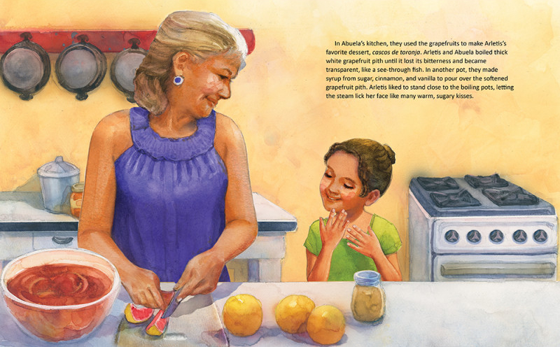celebrate-picture-books-picture-book-review-Arletis-Abuelo-and-the-Message-in-a-Bottle-abuela