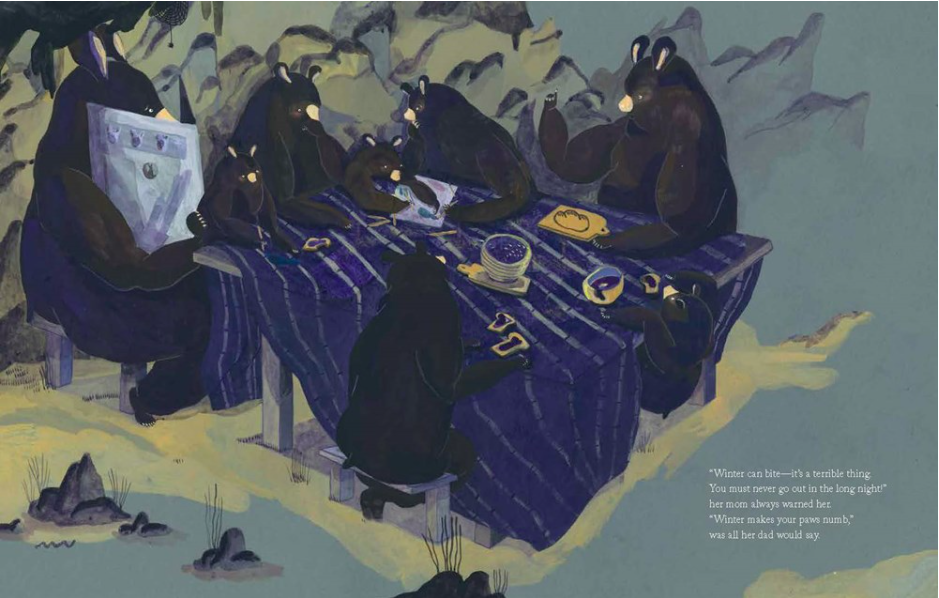 Hiro Winter and Marshmallows-around the table