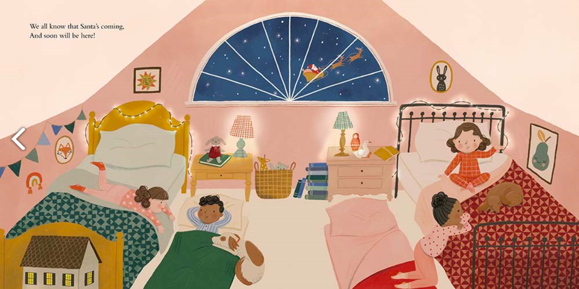 celebrate-picture-books-picture-book-review-we-wish-you-a-merry-christmas-santa-coming