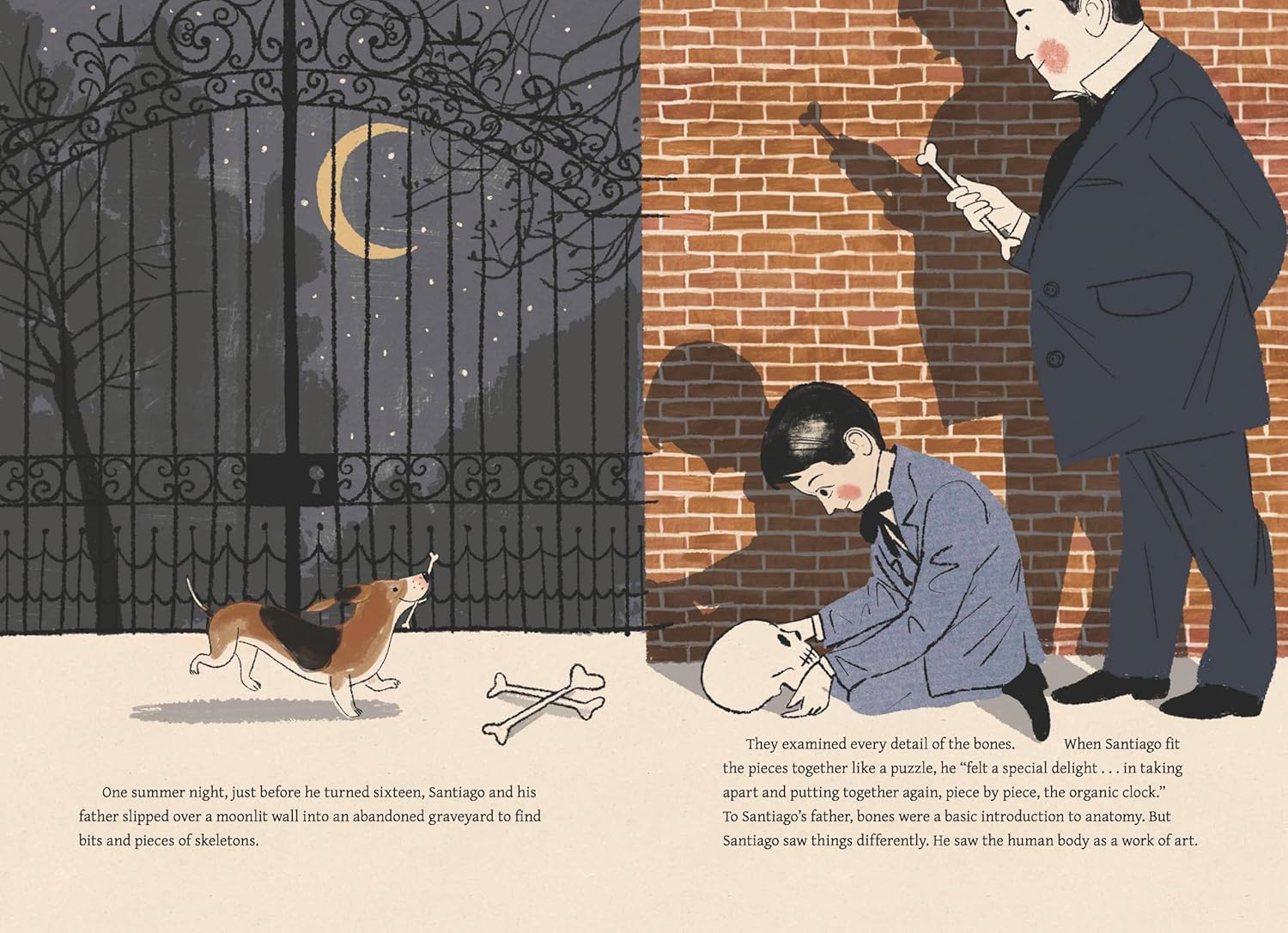 celebrate-picture-books-picture-book-review-santiago-saw-things-differently-graveyard